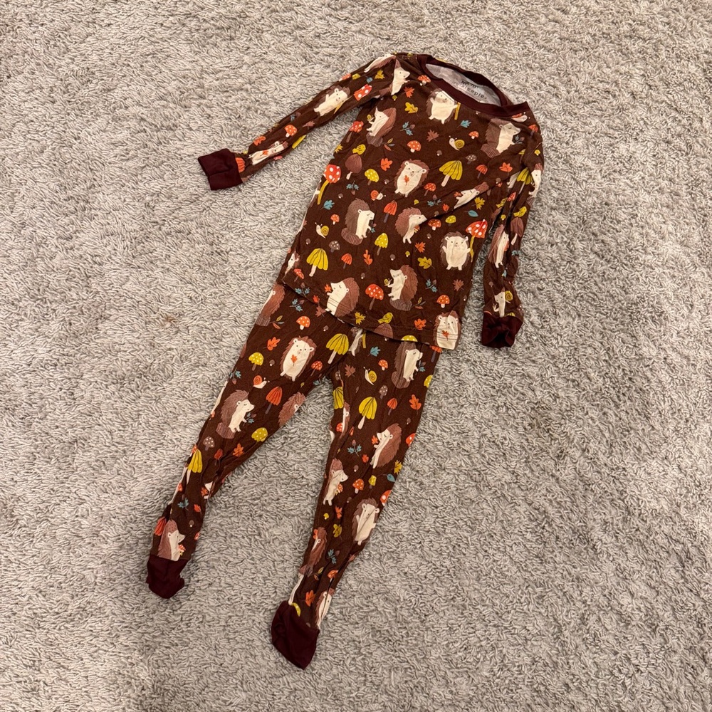 Little Sleepies Hedgehog Print PJs - Size 18-24M